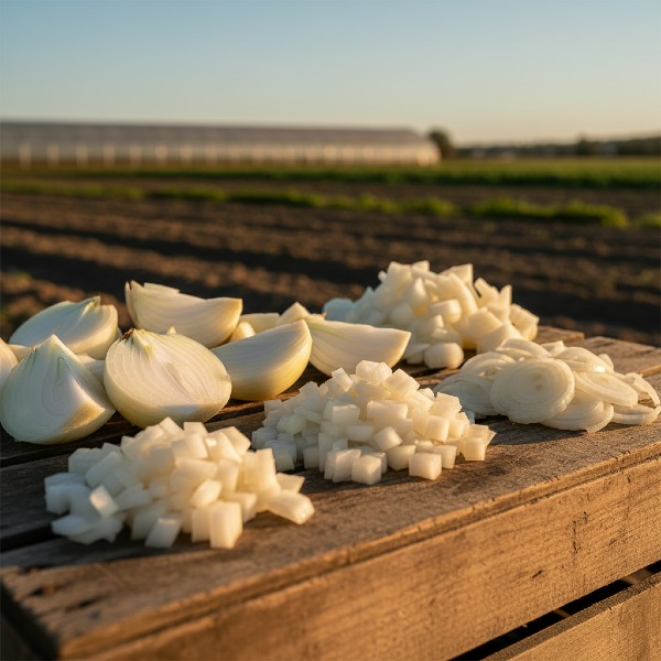 Vöröshagyma negyedelt / kockázott / szeletelt