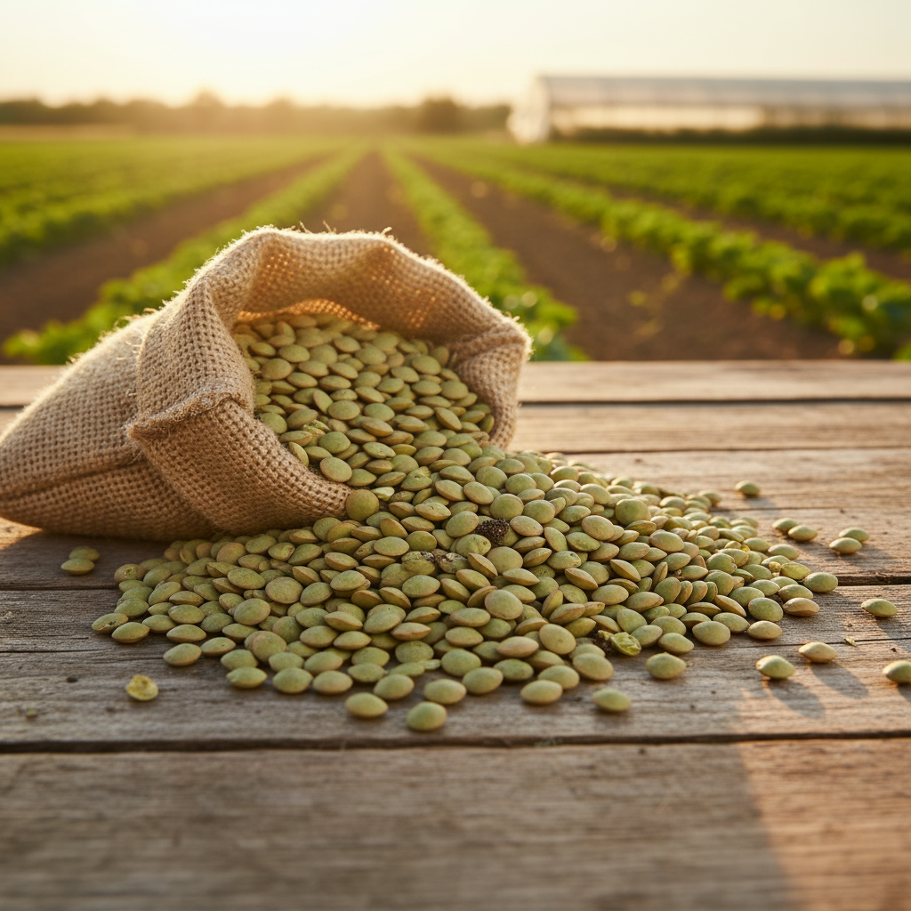 Lencse Francia Puy zöld