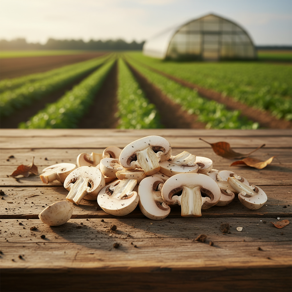 Csiperke 'szeletelt' 